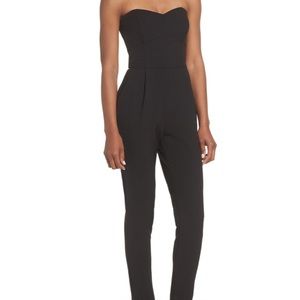 Strapless Jumpsuit Navy